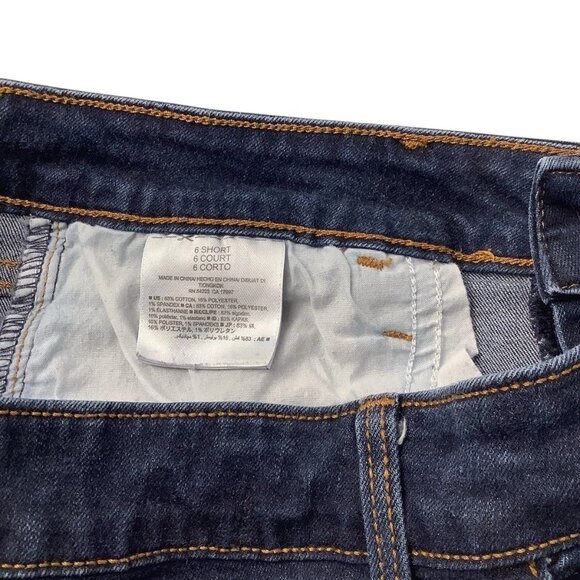 Old Navy Rockstar Skinny Mid-Rise Stretch Blue Denim Women's Size 6 Short - Picture 7 of 8